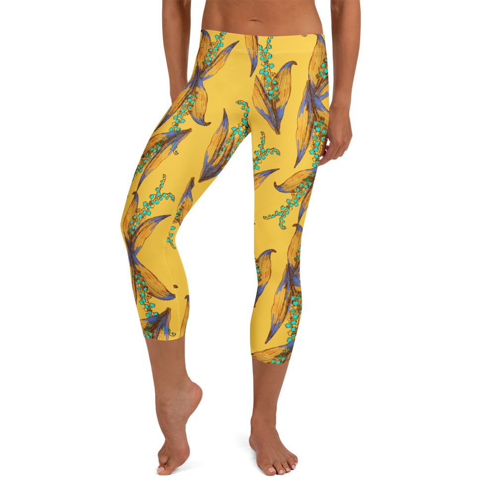 House of Bloom & Thread Compressed The Everyday Capri in Golden Lily