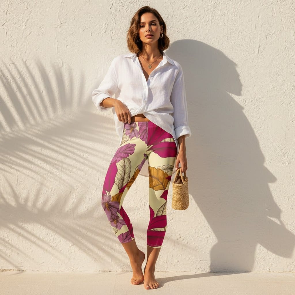 The Everyday Capri in Rose Canopy