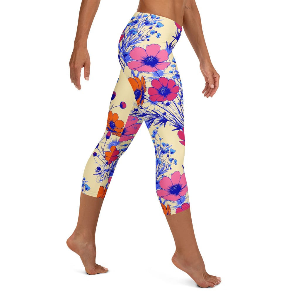 House of Bloom & Thread Compressed The Everyday Capri in Cobalt Bloom