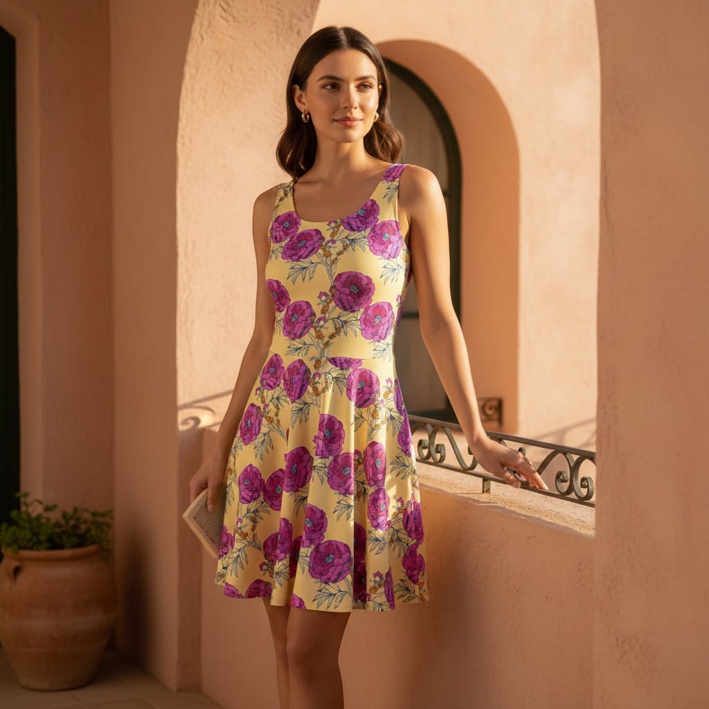 The Everyday Dress in Golden Peony