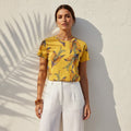 Printify Compressed The Everyday Bloom Tee in Golden Lily